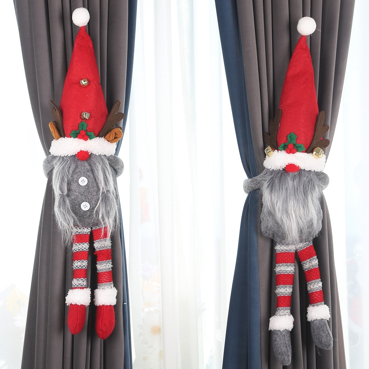 Festive Holiday Tree Window Curtain Hooks