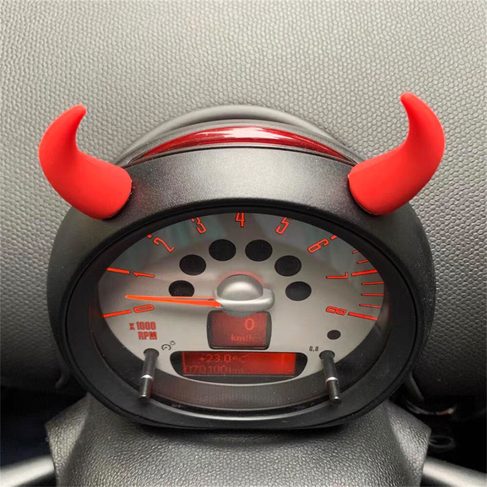Cool Devil Horn Car Decoration