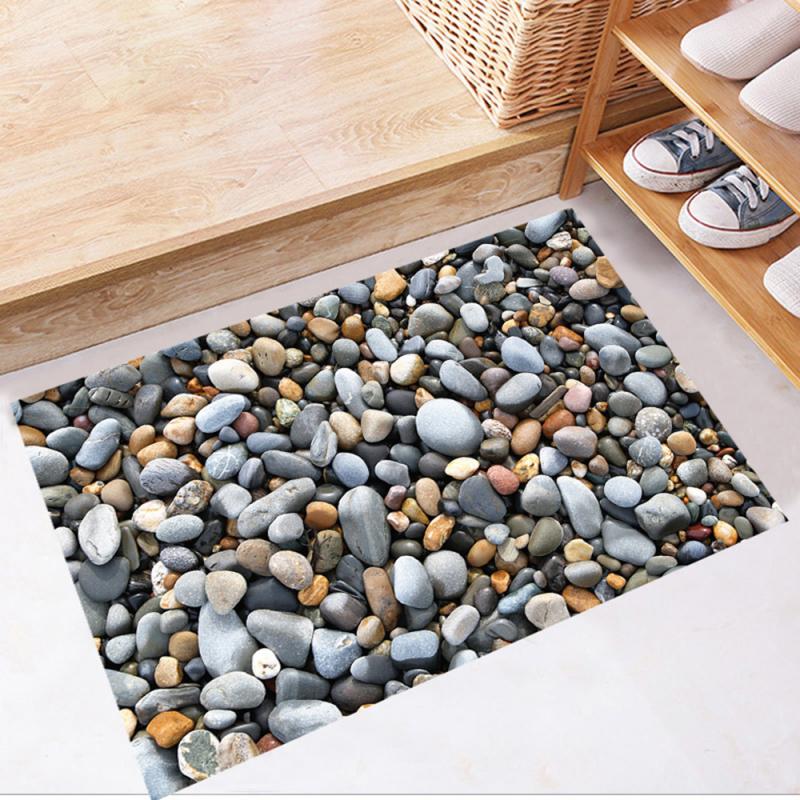 Stylish Stone Look Bathroom Floor Stickers