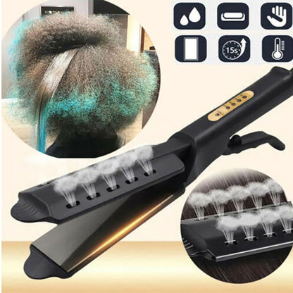 Professional Adjustable Ceramic Flat Iron Hair Straightener - Luxicro