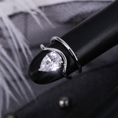 Trendy Silver Stacking Slim Ring Set