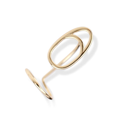 Trendy Silver Stacking Slim Ring Set - Luxicro