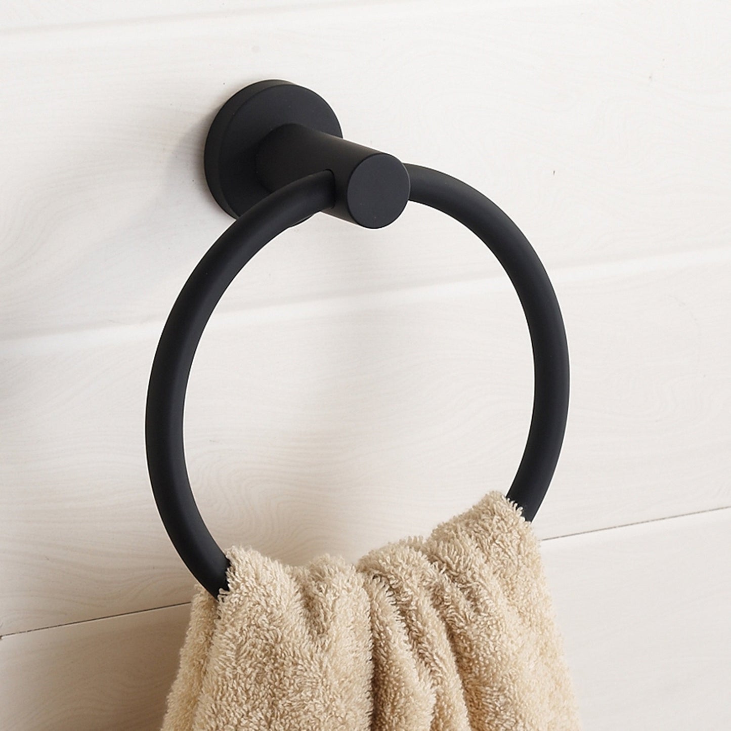Stylish Silver Bathroom Towel Ring