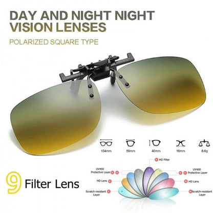 Polarized Car Clip On Shades