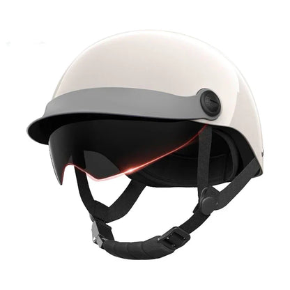 Classic Gloss Motorcycle Half Face Helmet with Visor