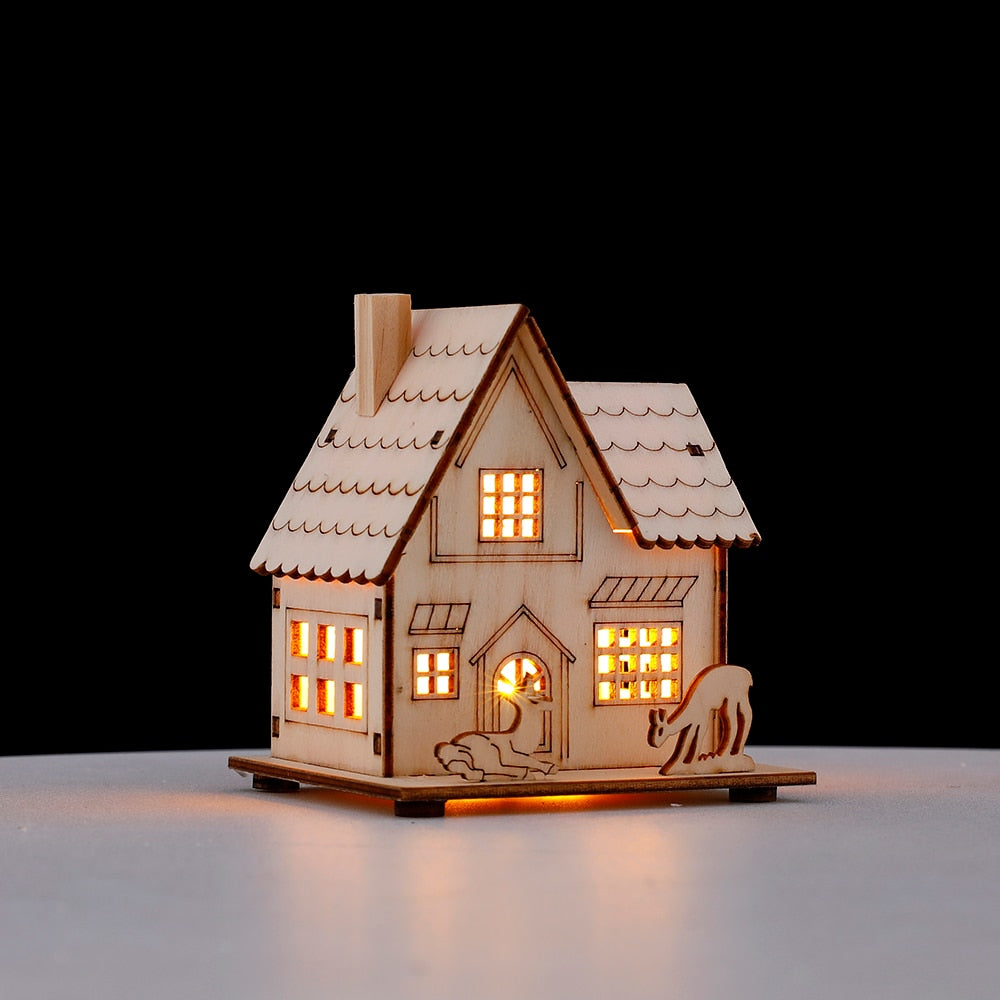 Rustic Wood Hanging Lantern Light Fixture