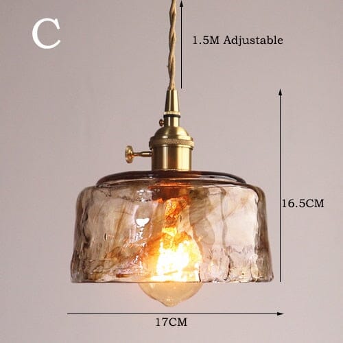 Bright Glass Pendant Light For Kitchen And Bathroom