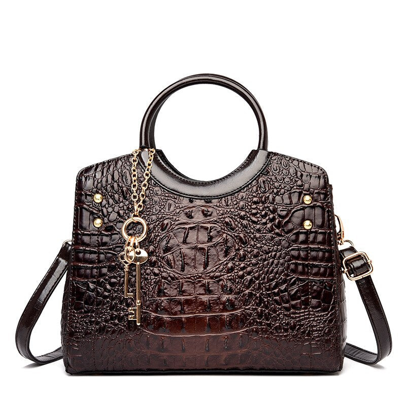 Classic Real Leather Shoulder Bag