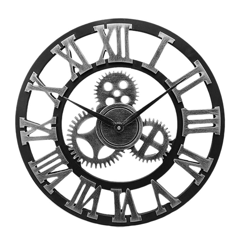 Big Distressed Retro Wall Clock