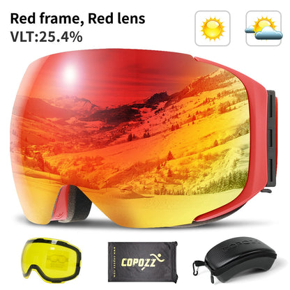 Anti Fog Snowboard Skiing Goggles Clear Lens