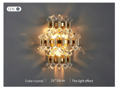 Beautiful Sparkling Crystal Wall Lamp
