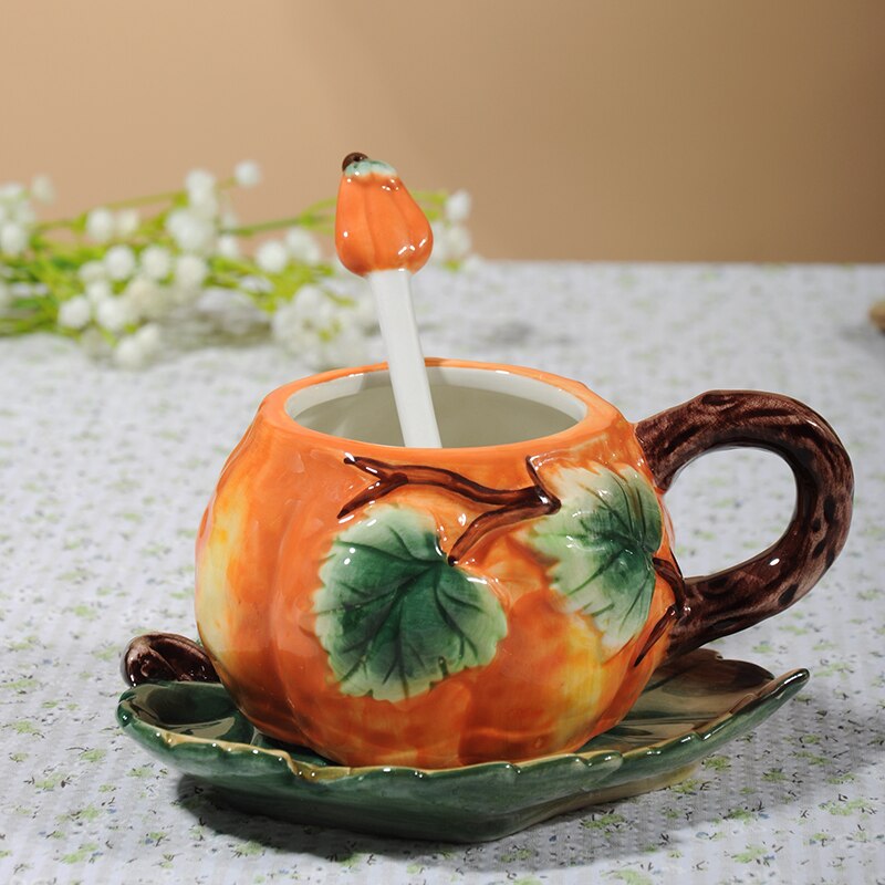 Vibrant Autumn Leaf Coffee Mug Set - Luxicro