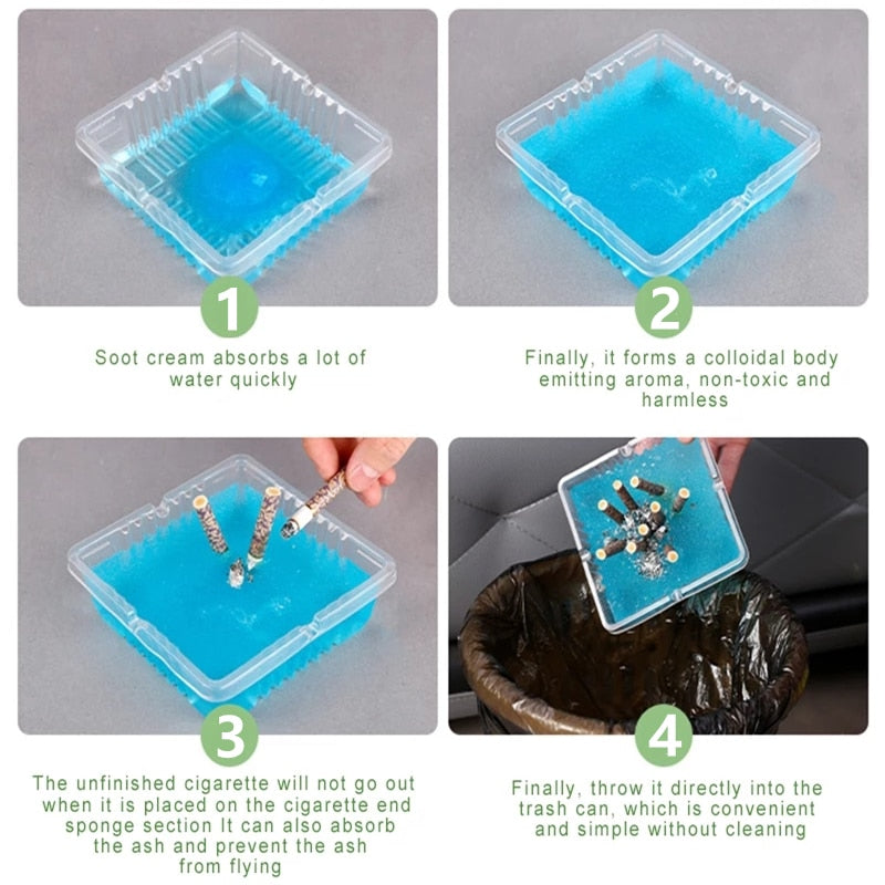 Compact Smoke Eliminating Car Ashtray Gel