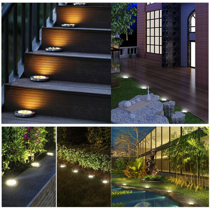 Bright Solar Powered Outdoor Garden Lights