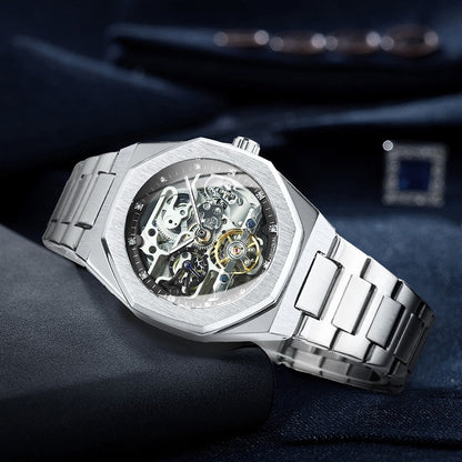 Trendy Skull Self-Winding Mens Watch - Luxicro