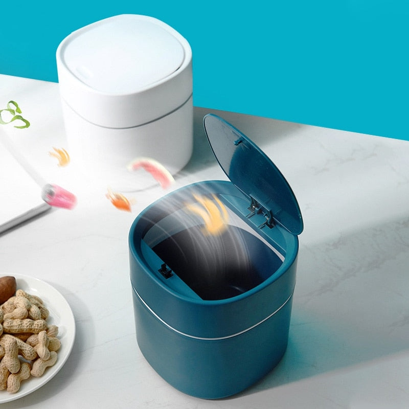 Compact Mini Office Trash Bin