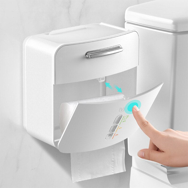 Compact Wall Mount Toilet Paper Holder