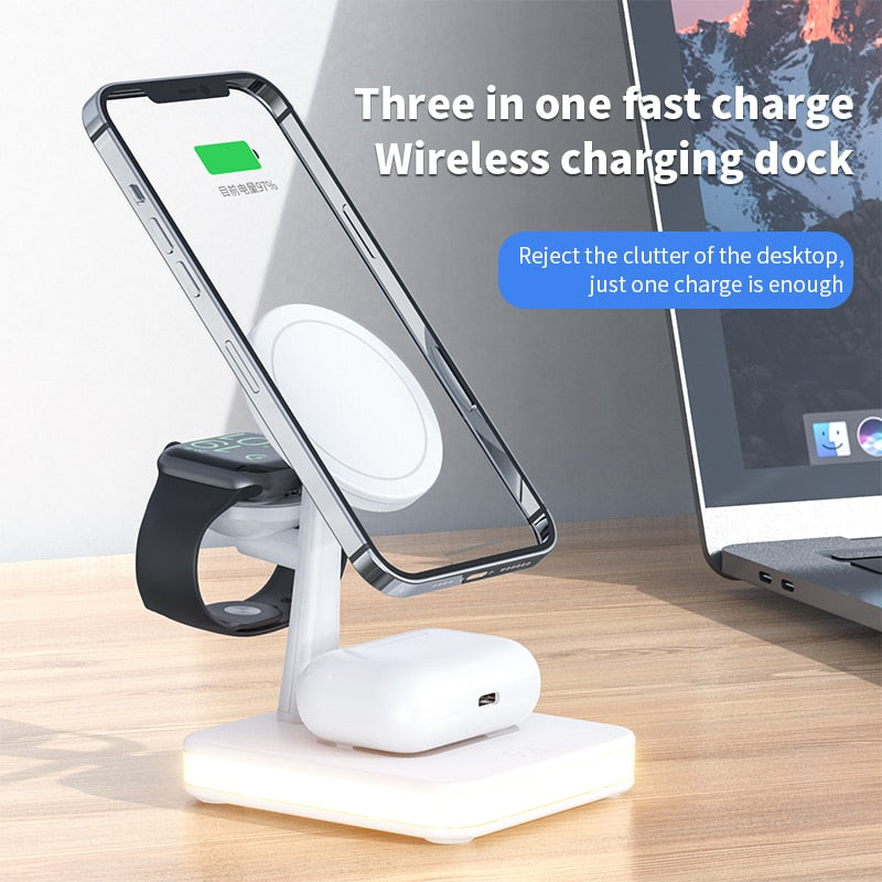 Compact Wireless Charging Table Lamp