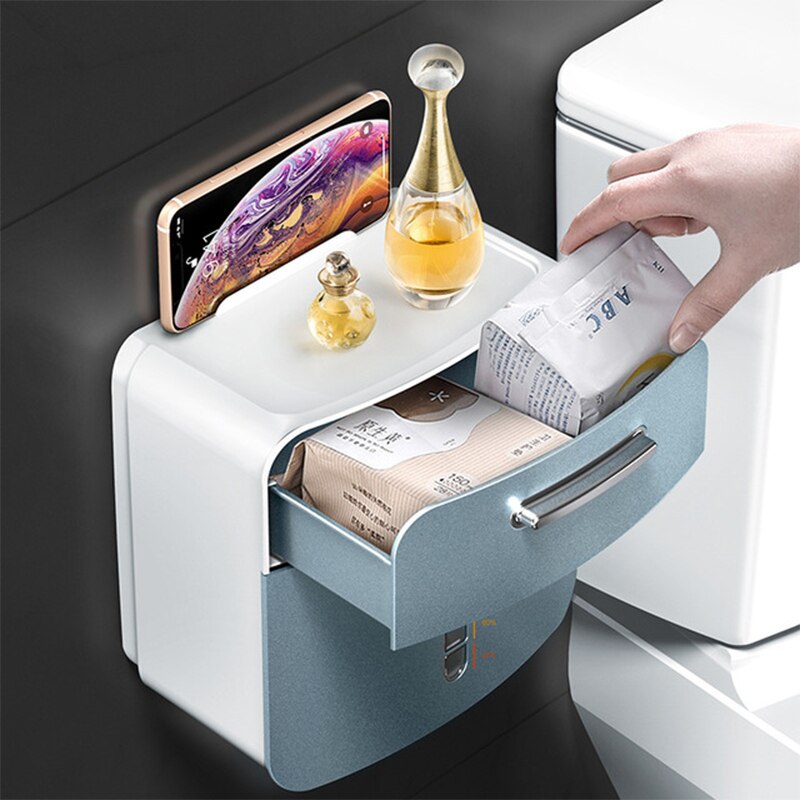 Compact Wall Mount Toilet Paper Holder