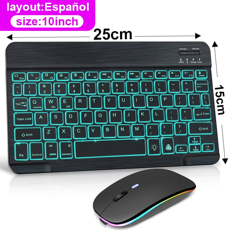 Compact Wireless Keyboard Mouse Combo