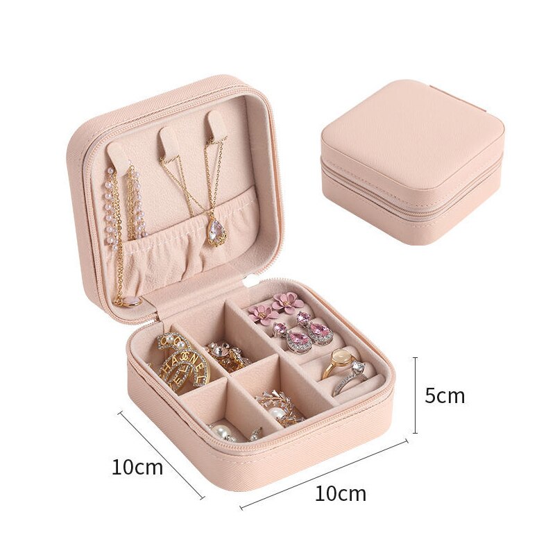 Glittering Jewelry Storage Display Case Box