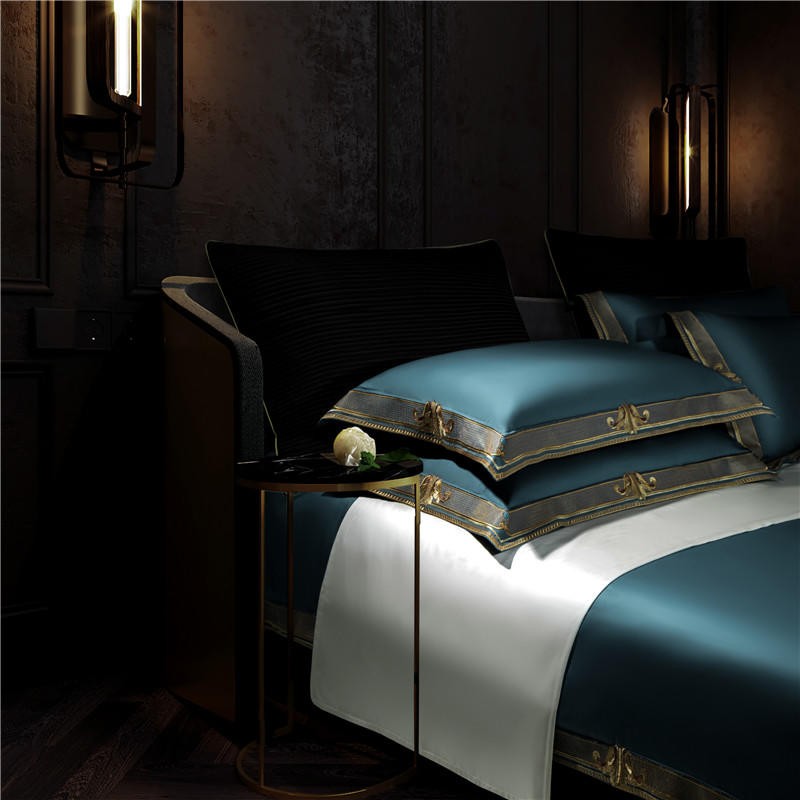 Luxury Embroidered Egyptian Cotton Bedding Set