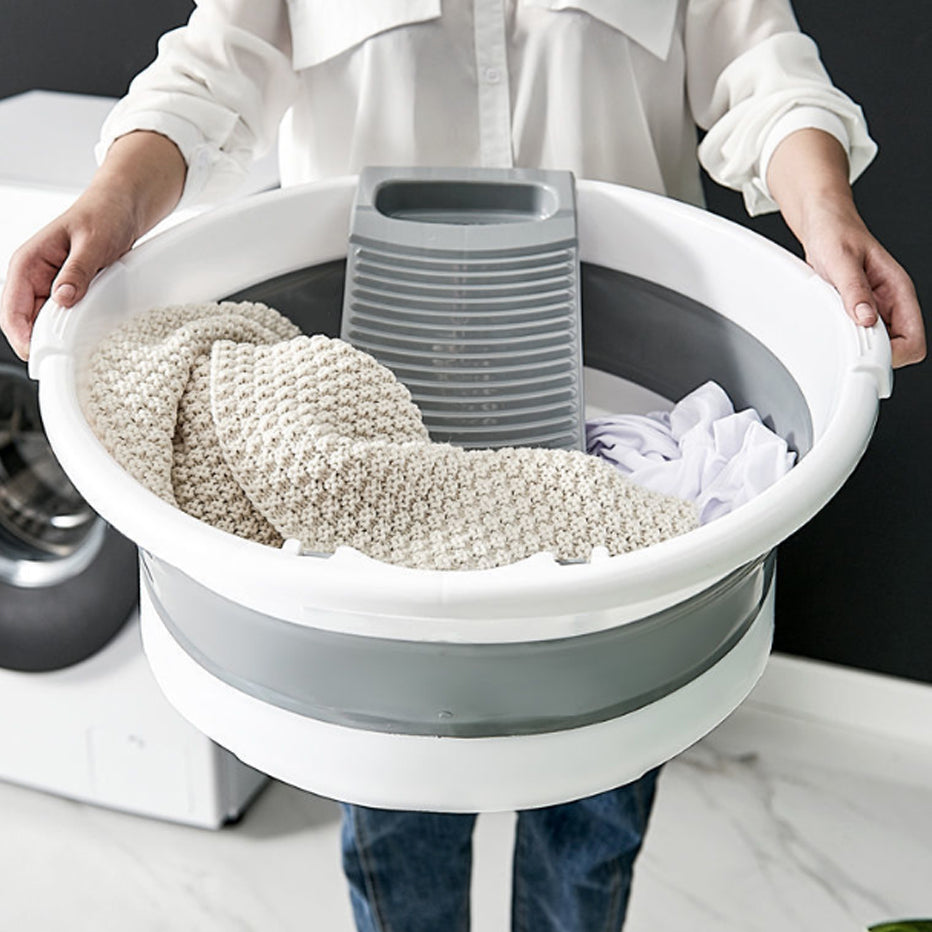 Space Saving Folding Laundry Sink Basin