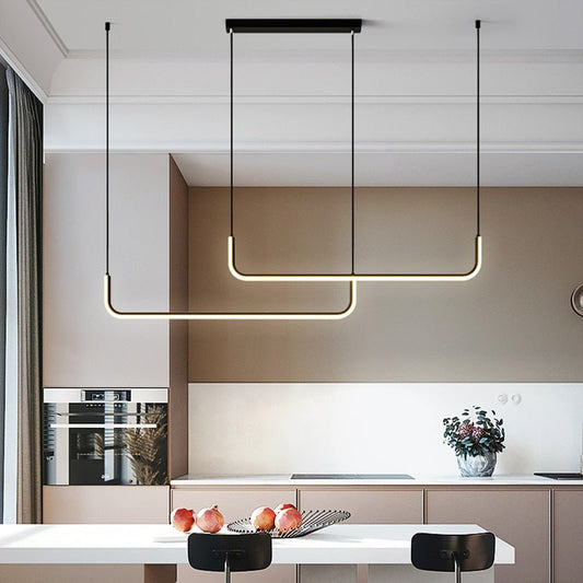 Bright Contemporary LED Hanging Light Fixture - Luxicro