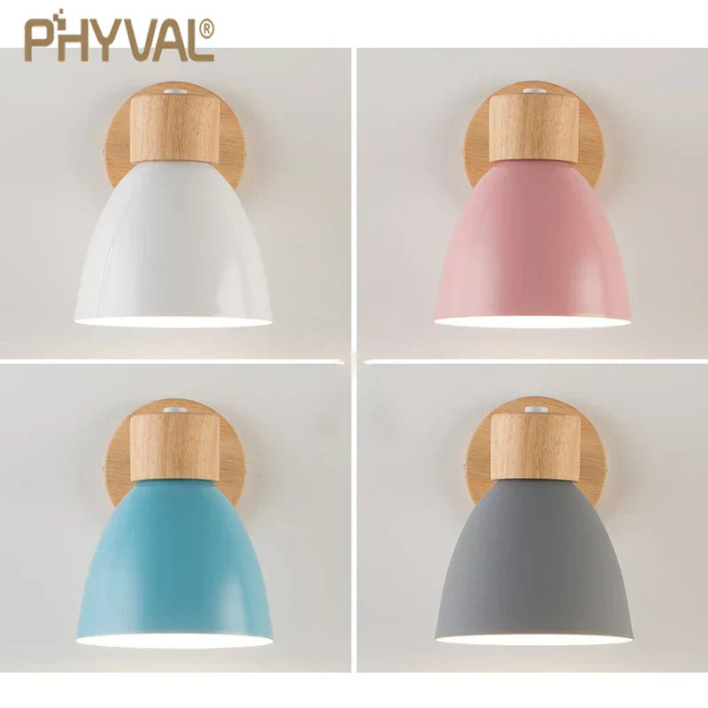 Rustic Wood Adjustable Wall Light