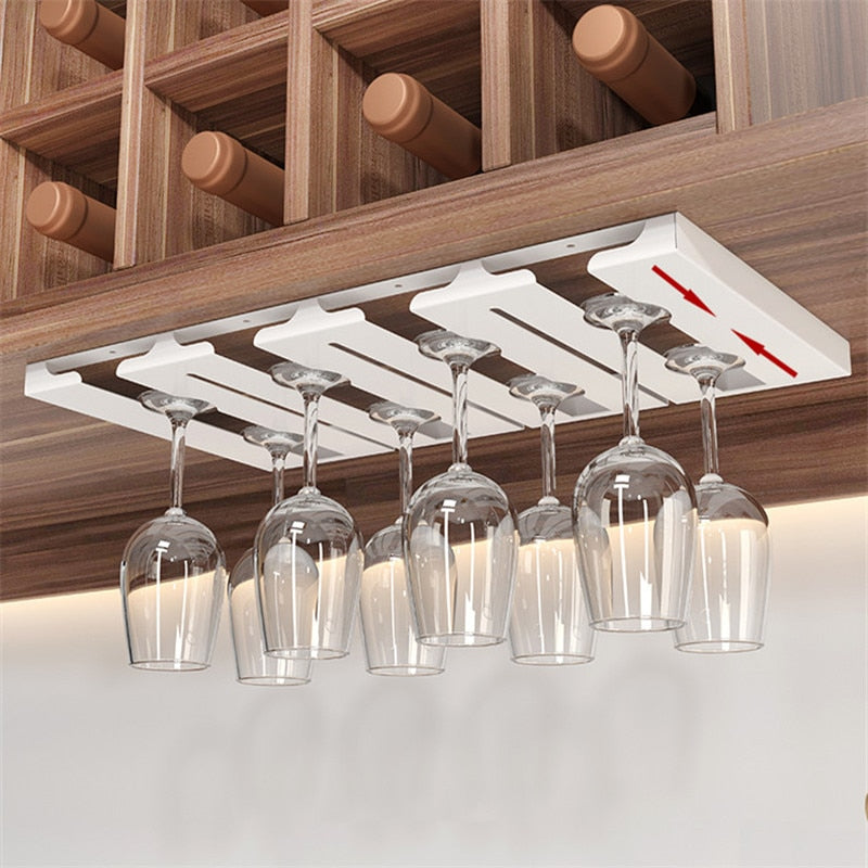 Compact Wall Mounted Glass Storage Rack
