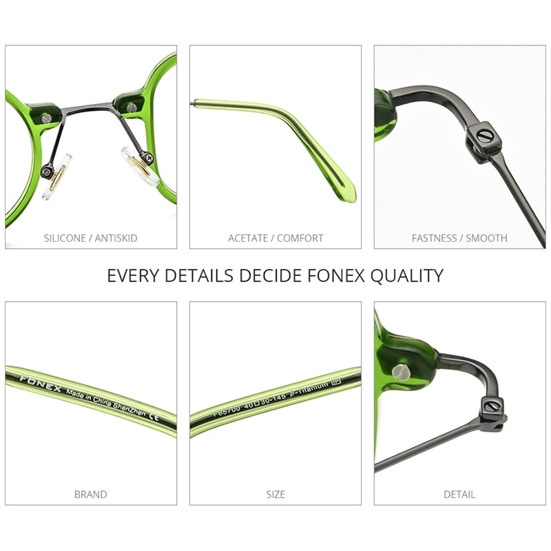 Unique Titanium Mens Nerd Glasses