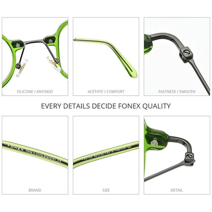 Unique Titanium Mens Nerd Glasses