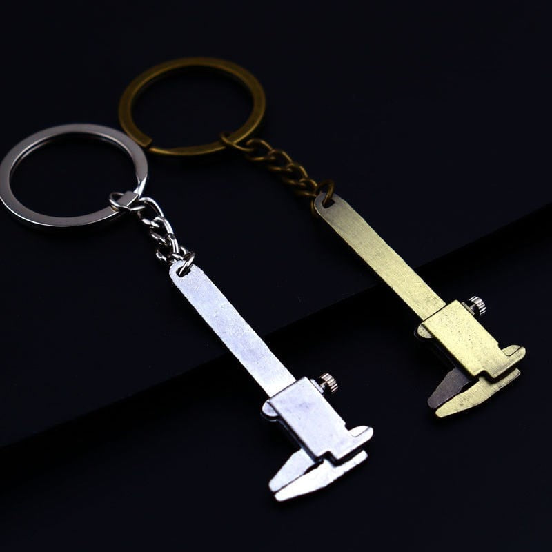 Compact Pocket Size Caliper Keychain