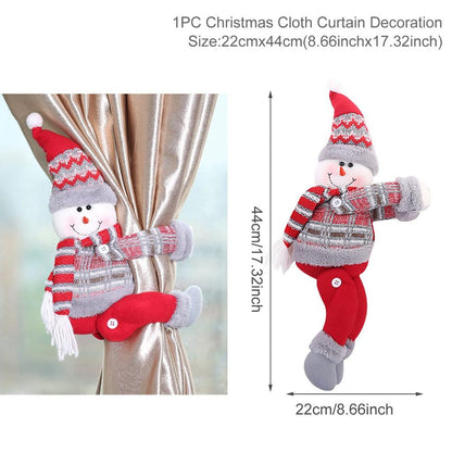 Festive Holiday Tree Window Curtain Hooks