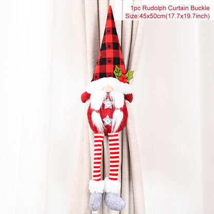 Festive Holiday Tree Window Curtain Hooks
