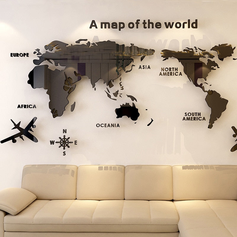 Big World Wall Map Sticker