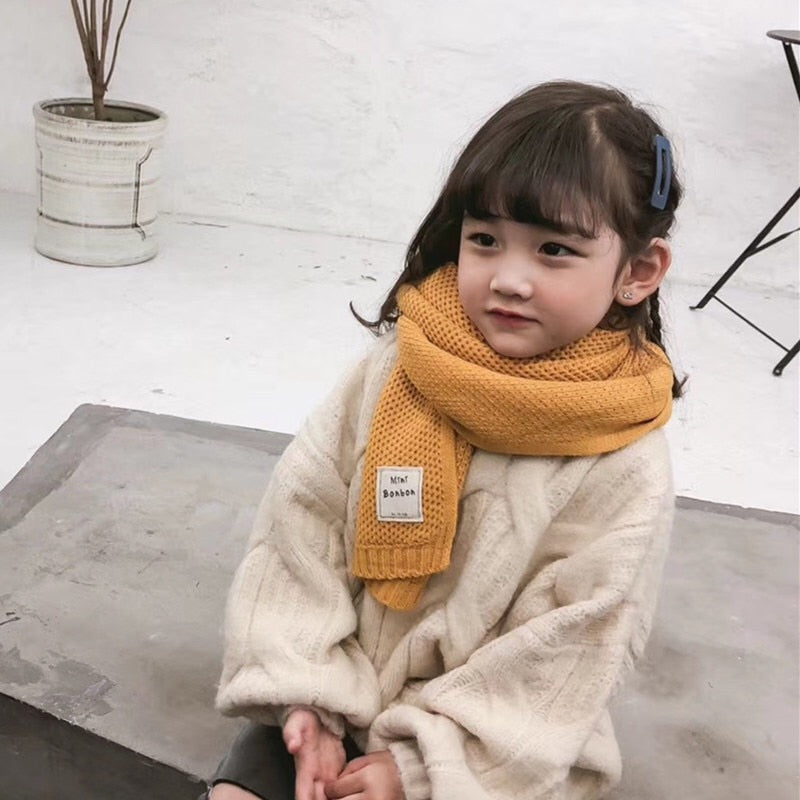 Cozy Childrens Knit Scarf