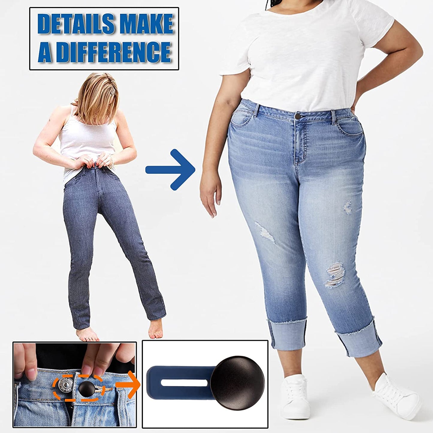 Comfortable Stretch Waist Jeans