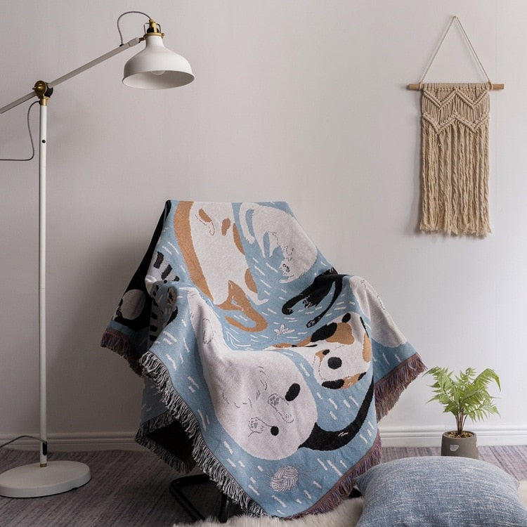 Soft Plush Autumn Throw Blanket