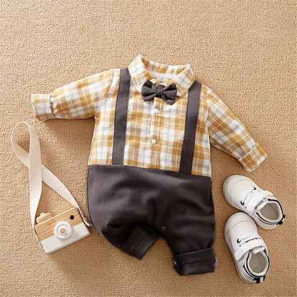 Adorable Infant Boy Short Romper