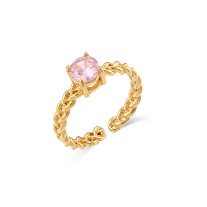 Luxury Diamond Braided Wedding Ring