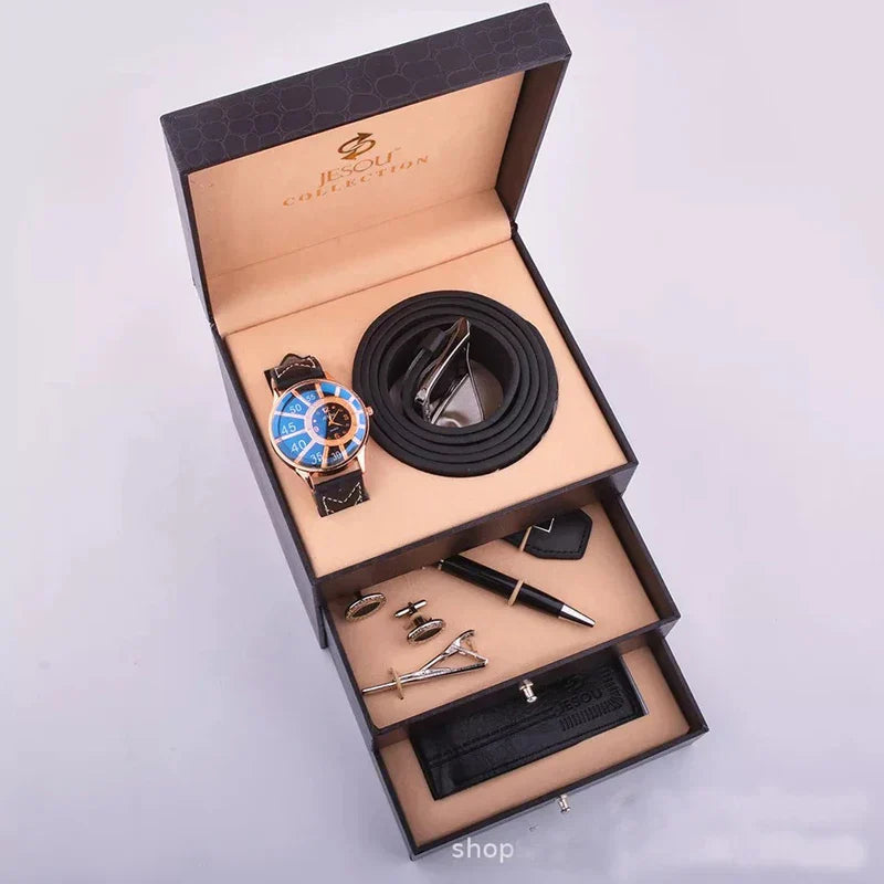 Luxury Business Leather Travel Kit