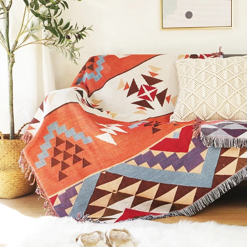 Soft Plush Autumn Throw Blanket