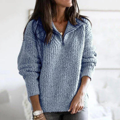 Cozy Womens Lightweight Sweater - Casual Fall Pullover