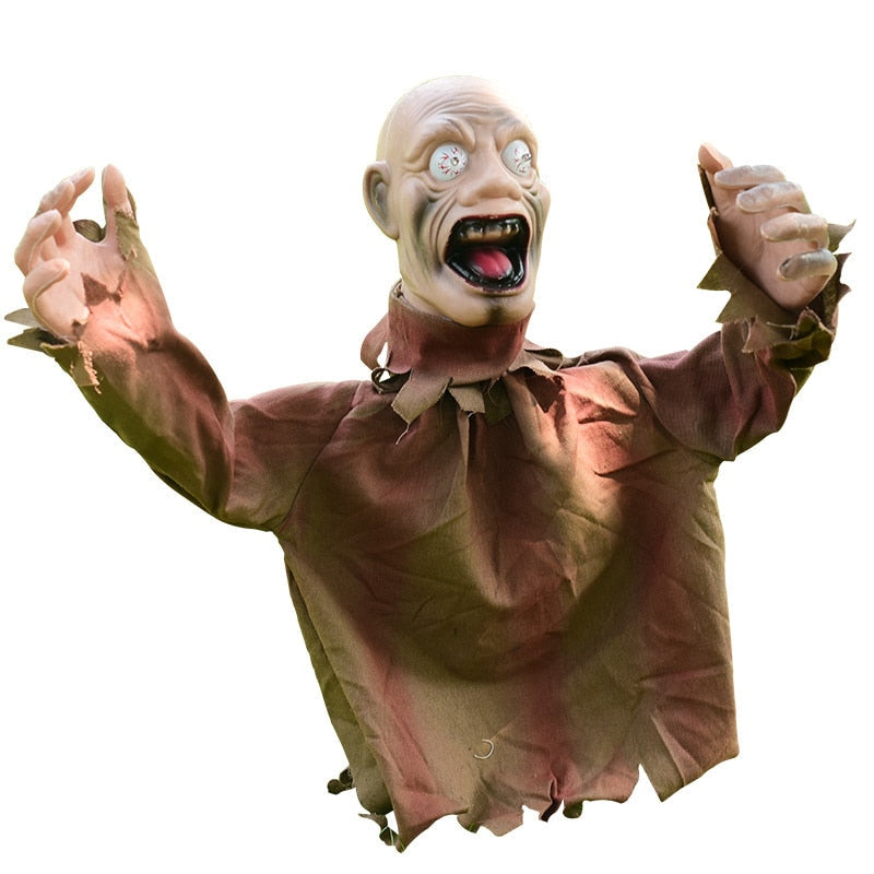 Scary Animated Zombie Lawn Halloween Decoration