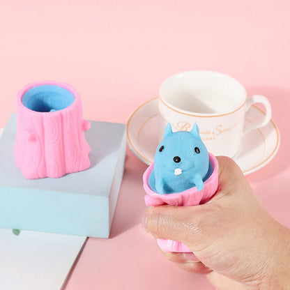 Cute Stress Relief Squishy Squirrel Toy