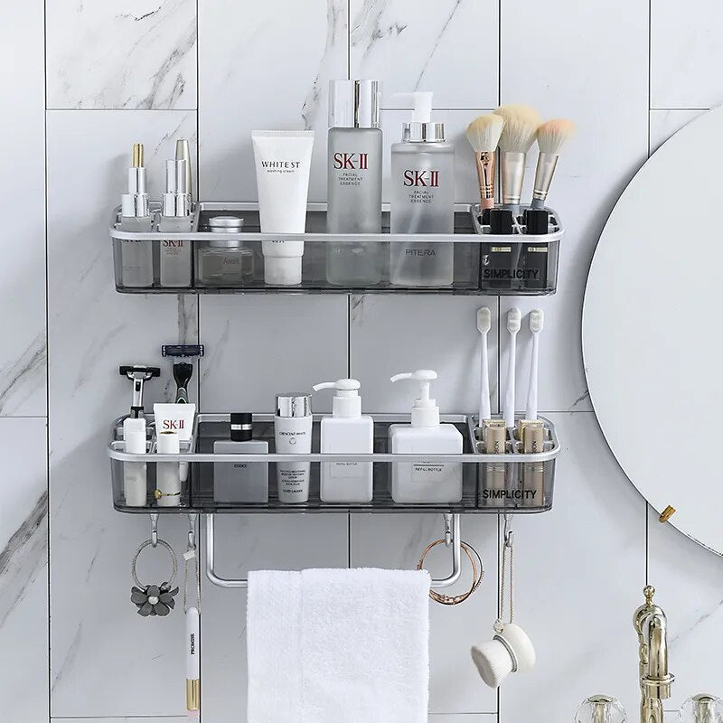 Compact Bathroom Cosmetic Shelf Organizer