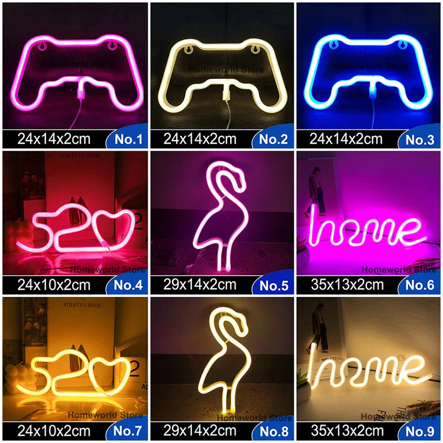 Colorful LED Wall Light Decor Night Lamp