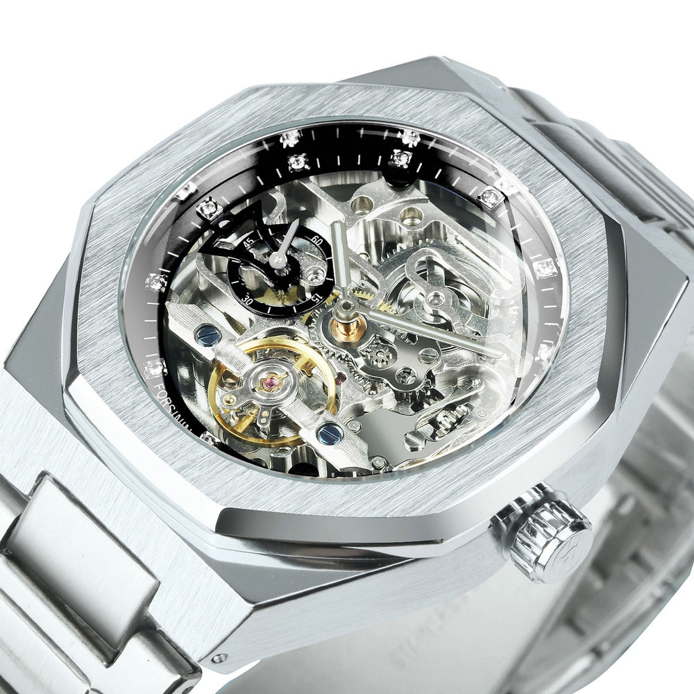 Premium Mechanical Open Face Men's Watch