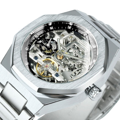 Premium Mechanical Open Face Men's Watch